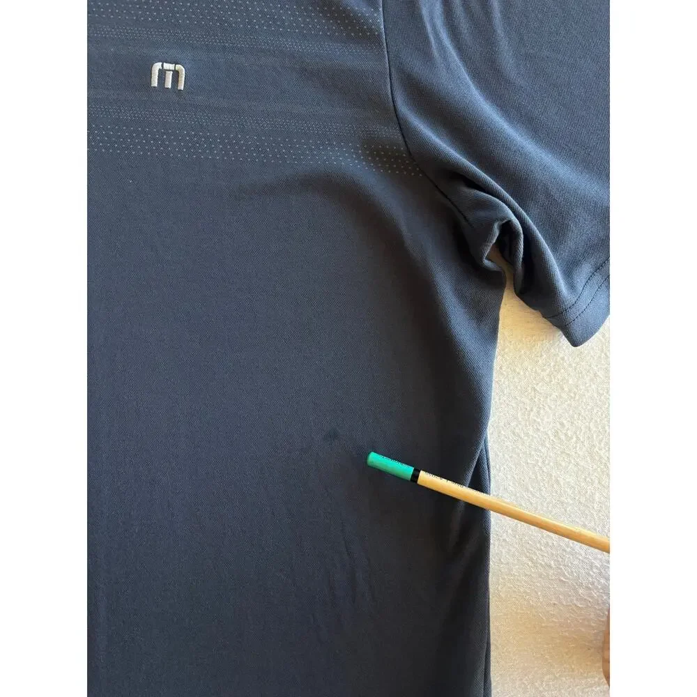 Travis Mathew Short Sleeve Golf Polo Top Men’s XL Navy Blue